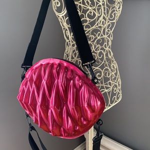 Hot pink 💕 cybergoth spiked, monster, cocoon bag unique rave bag canadian made